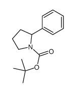 tert-butyl 2-phenylpyrrolidine-1-carboxylate结构式