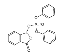 3-oxo-13-benzo[d][1,2]iodaoxol-1(3H)-yl diphenyl phosphate结构式