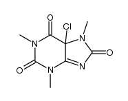 5-chloro-1,3,7-trimethyl-5,7-dihydro-3H-purine-2,6,8-trione Structure