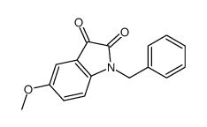 1-苯甲基-5-甲氧基二氢吲哚-2,3-二酮结构式