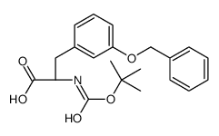 (2S)-2-[(2-methylpropan-2-yl)oxycarbonylamino]-3-(3-phenylmethoxyphenyl)propanoic acid Structure