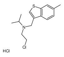 N-(2-chloroethyl)-N-[(6-methyl-1-benzothiophen-3-yl)methyl]propan-2-amine,hydrochloride Structure