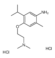 4-[2-(dimethylamino)ethoxy]-2-methyl-5-propan-2-ylaniline,dihydrochloride结构式