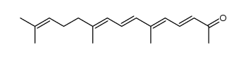 6,10,14-Trimethyl-3,5,7,9,13-pentadeca-pentaen-2-on结构式