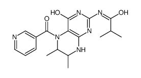 N-[1,4,5,6,7,8-Hexahydro-6,7-dimethyl-4-oxo-5-(3-pyridinylcarbonyl)-2-pteridinyl]-2-methyl-propanamide结构式
