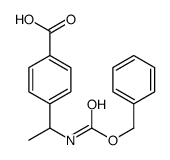 (R)-4-(1-(((苄氧基)羰基)氨基)乙基)苯甲酸结构式