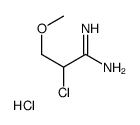 2-Chloro-3-methoxypropionamidine hydrochloride Structure