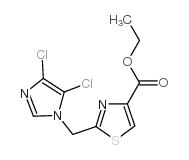 2-((4,5-二氯-1H-咪唑-1-基)甲基)噻唑-4-羧酸乙酯结构式
