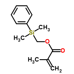 [Dimethyl(phenyl)silyl]methyl methacrylate Structure