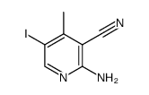 2-AMINO-5-IODO-4-METHYLNICOTINONITRILE structure