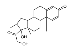 16β-甲基-17α-二羟基孕-1,4-二烯-3,20-二酮结构式
