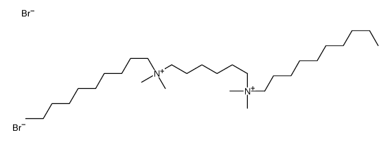 N,N'-bis(decyldimethyl)-1,6-hexanediammonium Structure