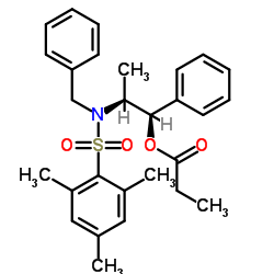 丙酸(1R,2S)-2-[N-苄基-N-(均三甲苯基磺酰)氨基]-1-苯基丙酯[非选择性不对称醇醛反应用试剂]图片