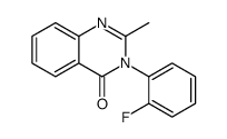 3-(2-fluorophenyl)-2-methylquinazolin-4-one Structure