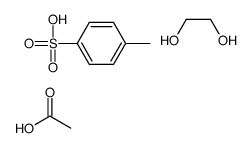 acetic acid,ethane-1,2-diol,4-methylbenzenesulfonic acid Structure