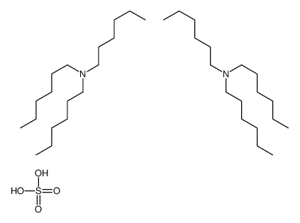 N,N-dihexylhexan-1-amine,sulfuric acid结构式