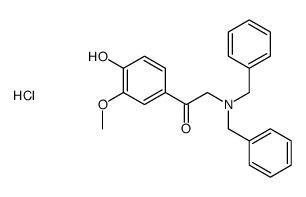 2-(二苯甲基氨基)-4′-羟基-3′-甲氧基苯乙酮 盐酸盐结构式