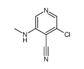 3-chloro-5-(methylamino)pyridine-4-carbonitrile Structure