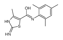 2-amino-4-methyl-N-(2,4,6-trimethylphenyl)-1,3-thiazole-5-carboxamide Structure