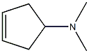 N,N-Dimethyl-3-cyclopenten-1-amine Structure