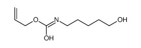 5-(烯丙氧基羰氨基)-1-戊醇结构式