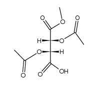 L-(+)-2,3-diacetoxy-4-methoxy-4-oxobutanoic acid Structure