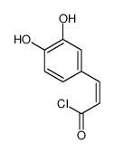 2-Propenoyl chloride, 3-(3,4-dihydroxyphenyl)-结构式