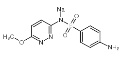 Sulfapiridazin sodium structure