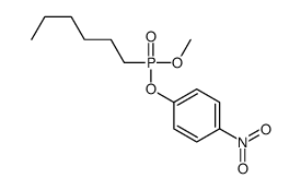 1-[hexyl(methoxy)phosphoryl]oxy-4-nitrobenzene Structure