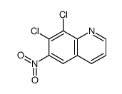 7,8-dichloro-6-nitroquinoline结构式