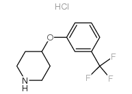4-(3-三氟甲基苯氧基)-哌啶盐酸盐结构式