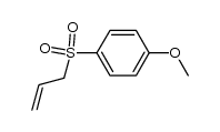 3-(p-methoxyphenylsulfonyl)prop-1-ene结构式