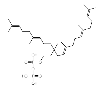 [[2-(4,8-dimethylnona-3,7-dienyl)-2-methyl-3-(2,6,10-trimethylundeca-1,5,9-trienyl)cyclopropyl]methoxy-hydroxy-phosphoryl]oxyphosphonic acid结构式