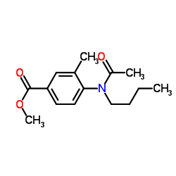 Methyl 4-[acetyl(butyl)amino]-3-methylbenzoate Structure