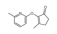 3-methyl-2-((6-methylpyridin-2-yl)oxy)cyclopent-2-enone结构式