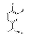 (AR)-3,4-二氟-A-甲基-苯甲胺结构式