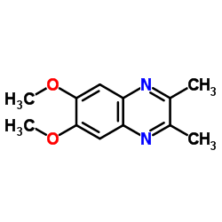 6,7-二甲氧基-2,3-二甲基喹喔啉结构式