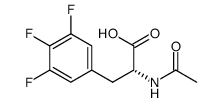 N-乙酰基-3-(3,4,5-三氟苯基)-D-丙氨酸结构式