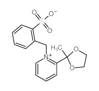 Pyridinium,2-(2-methyl-1,3-dioxolan-2-yl)-1-[(2-sulfophenyl)methyl]-, inner salt结构式