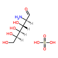 (2R,3R,4S,5R)-2-amino-3,4,5,6-tetrahydroxyhexanal,sulfuric acid Structure