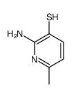 2-氨基-6-甲基-3-吡啶硫醇结构式