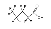 nonafluorobutanesulfinic acid Structure