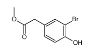2-(3-溴-4-羟基苯基)乙酸甲酯结构式