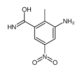 3-氨基-2-甲基-5-硝基苯甲酰胺结构式