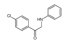 2-anilino-1-(4-chlorophenyl)ethanone Structure