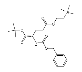 N-Cbz-L-glutamic acid α-tert-butyl ester γ-(2-trimethylsilyl)ethyl ester Structure