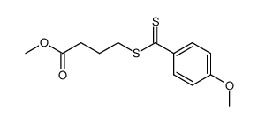4-[[(4-Methoxyphenyl)thioxomethyl]thio]butyric acid methyl ester结构式