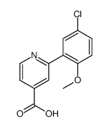 2-(5-chloro-2-methoxyphenyl)pyridine-4-carboxylic acid Structure