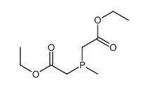 ethyl 2-[(2-ethoxy-2-oxoethyl)-methylphosphanyl]acetate结构式