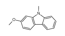 2-methoxy-9-methyl-9H-carbazole结构式